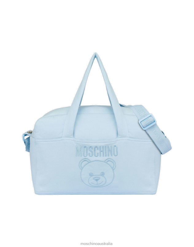 TEDDY EMBROIDERY BABY-CHANGING BAG Moschino Child AZURE 44AA897 Accessory