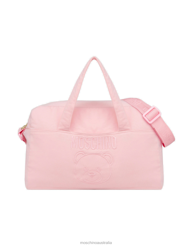 TEDDY EMBROIDERY BABY-CHANGING BAG Moschino Child PINK 44AA896 Accessory