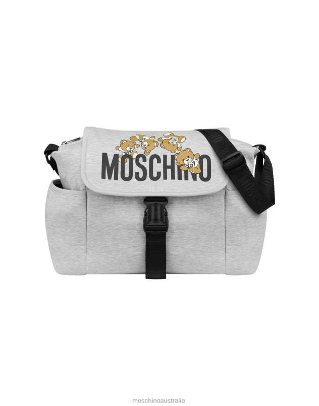 TEDDY LOGO BABY-CHANGING BAG Moschino Child GREY 44AA894 Accessory