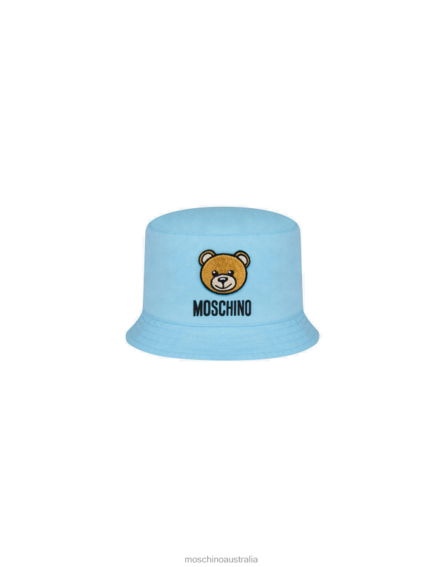 TEDDY PATCH POPLIN HAT Moschino Baby AZURE 44AA904 Accessory