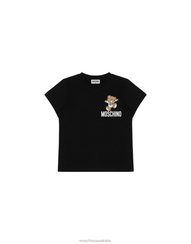 TEDDY BEAR JERSEY T-SHIRT Moschino Boy BLACK 44AA985 Clothing