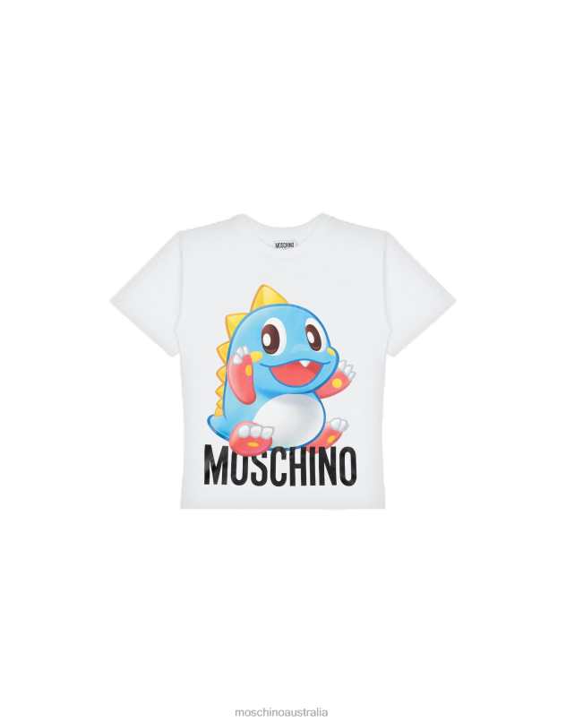 CHINESE NEW YEAR MAXI T-SHIRT Moschino Girl WHITE 44AA953 Clothing