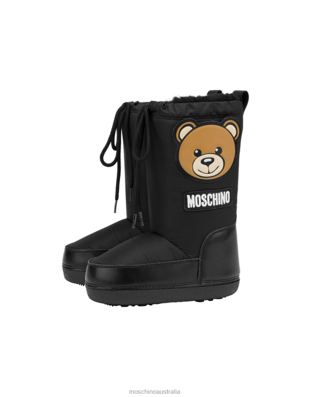 TEDDY PATCH SNOW BOOTS Moschino Girl BLACK 44AA1030 Footwear