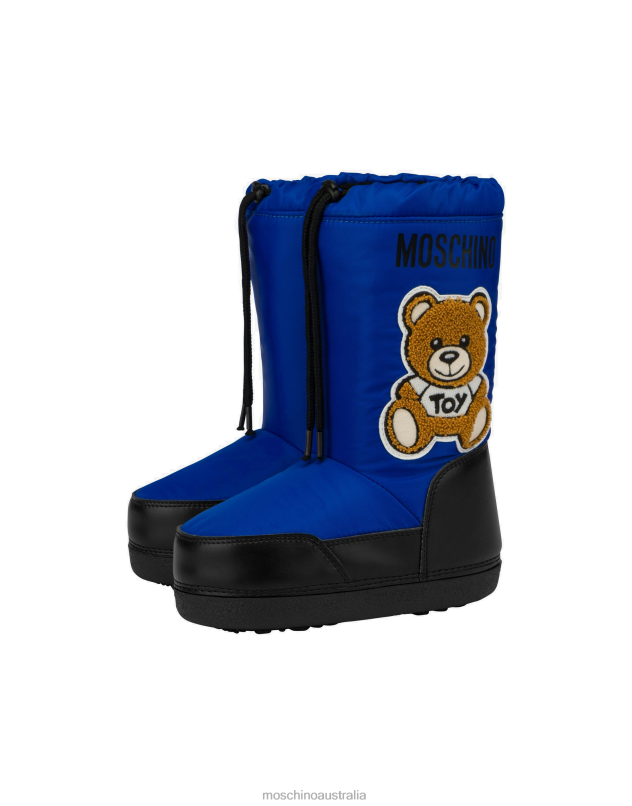 TEDDY PATCH SNOW BOOTS Moschino Girl BLUE 44AA1026 Footwear