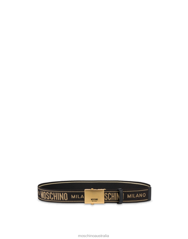 LOGO TAPE BELT Moschino Men BLACK 44AA782 Accessory