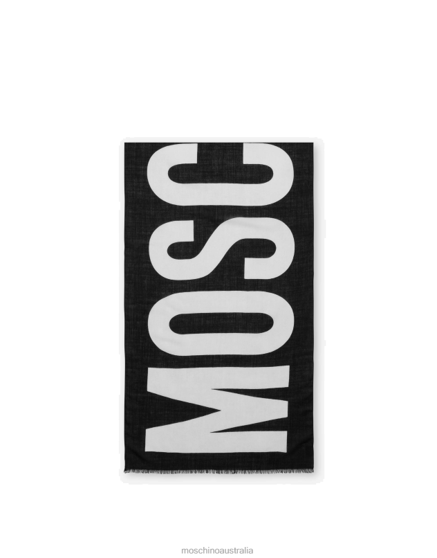 MAXI LOGO SCARF Moschino Men BLACK 44AA798 Accessory
