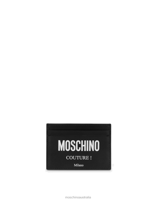 COUTURE CARD HOLDER Moschino Men BLACK 44AA788 Accessory