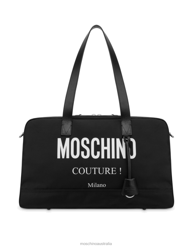COUTURE NYLON TRAVEL BAG Moschino Men BLACK 44AA691 Accessory
