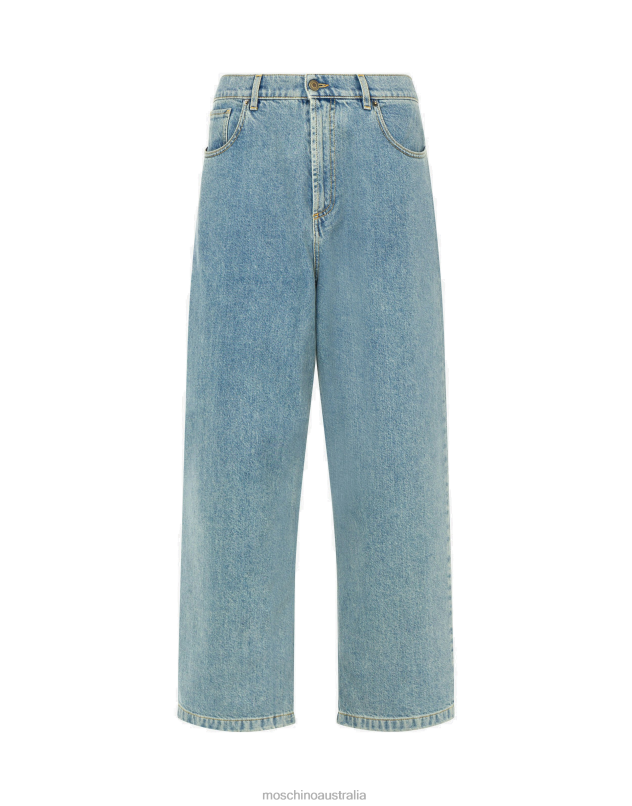BLUE DENIM TROUSERS Moschino Men BLUE DENIM 44AA636 Clothing
