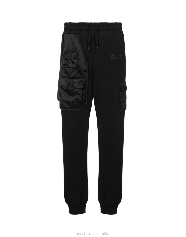 MULTIPOCKET DETAILS FLEECE JOGGERS Moschino Men BLACK 44AA643 Clothing