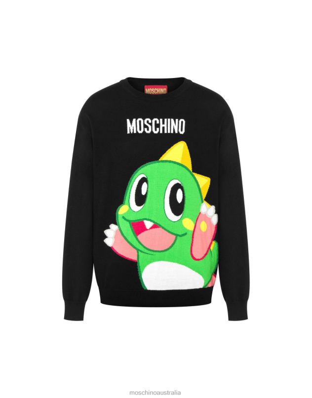 Bubble Booble wool jumper Moschino Men BLACK 44AA550 Clothing