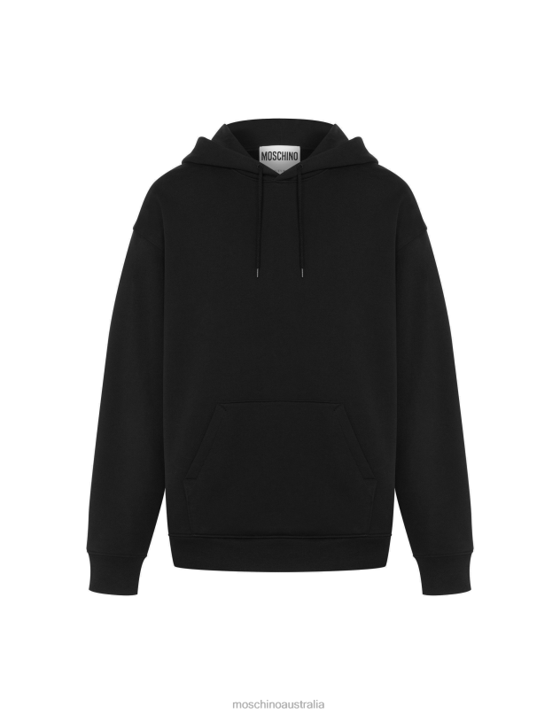 100% PURE HOODIE Moschino Men BLACK 44AA557 Clothing