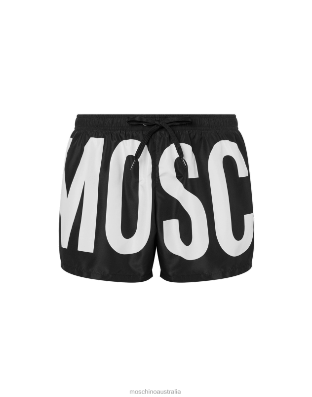 MAXI LOGO BEACH BOXER Moschino Men BLACK 44AA650 Clothing