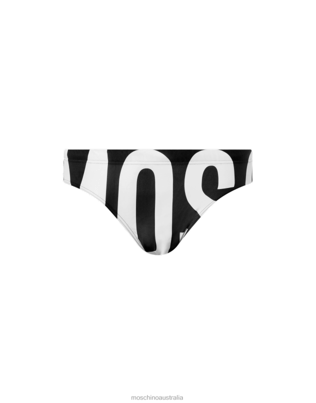 MAXI LOGO BEACH BRIEFS Moschino Men BLACK 44AA657 Clothing