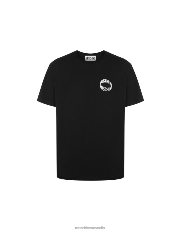 LOOP JERSEY T-SHIRT Moschino Men BLACK 44AA621 Clothing