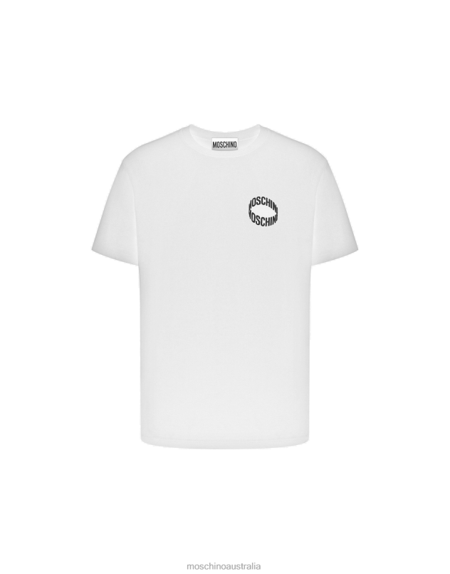 LOOP JERSEY T-SHIRT Moschino Men WHITE 44AA608 Clothing