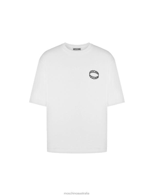 LOOP JERSEY T-SHIRT Moschino Men WHITE 44AA625 Clothing