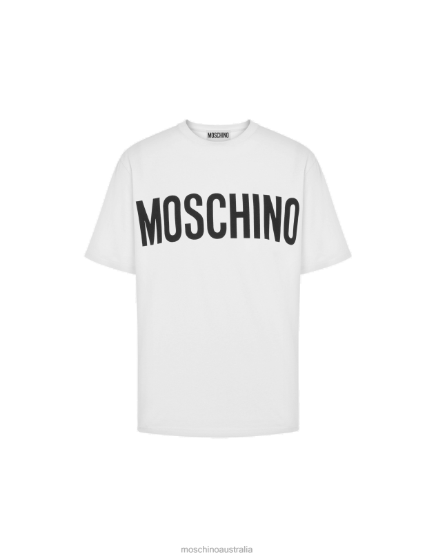 STRETCH JERSEY T-SHIRT WITH LOGO Moschino Men WHITE 44AA599 Clothing