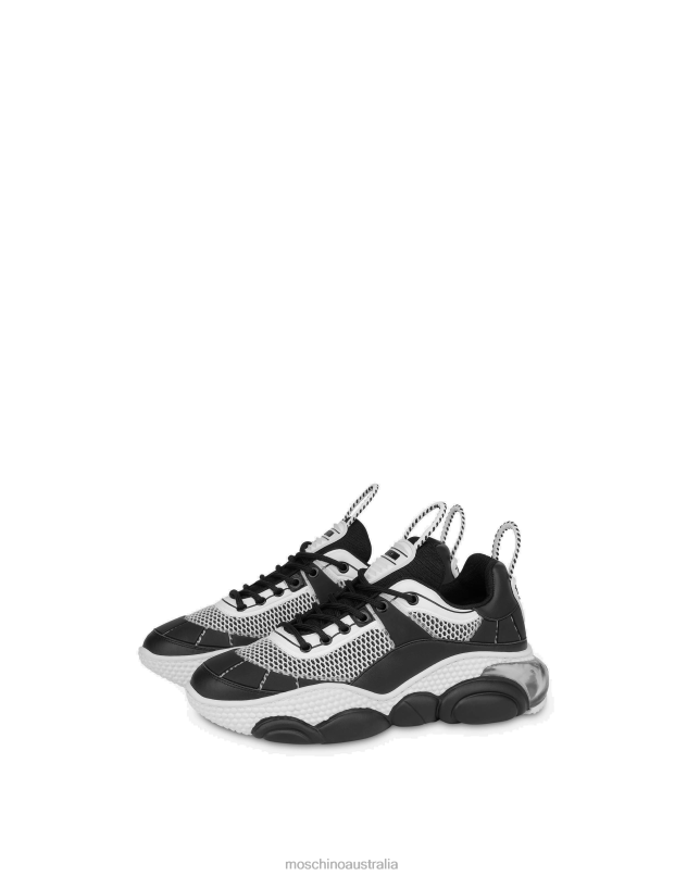 MESH BUBBLE TEDDY SHOES Moschino Men WHITE 44AA737 Footwear