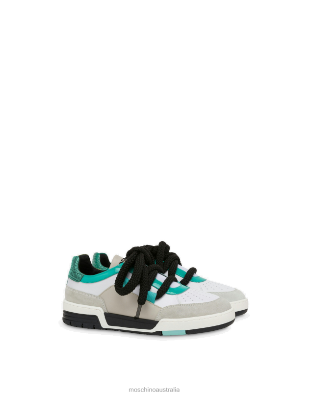 STREETBALL SNEAKERS WITH MAXI LACES Moschino Men WHITE 44AA762 Footwear
