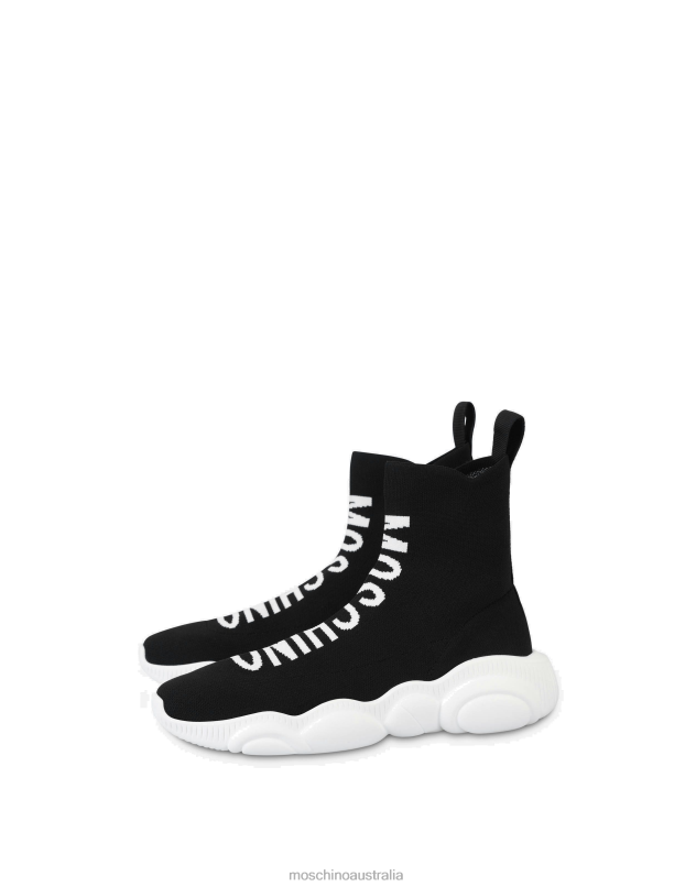 TEDDY SHOES HIGH SOCK SNEAKERS Moschino Men BLACK 44AA746 Footwear