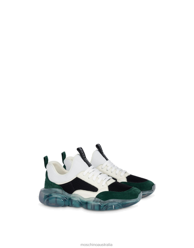 TEDDY SHOES WITH TRANSPARENT SOLE Moschino Men MULTICOLOURED 44AA757 Footwear