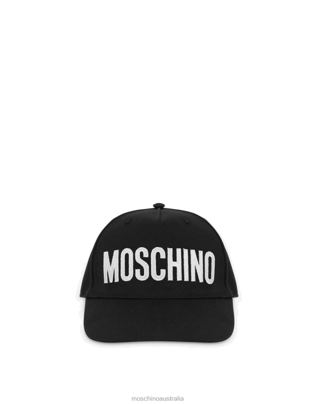 LOGO EMBROIDERY CANVAS HAT Moschino Women BLACK 44AA463 Accessory