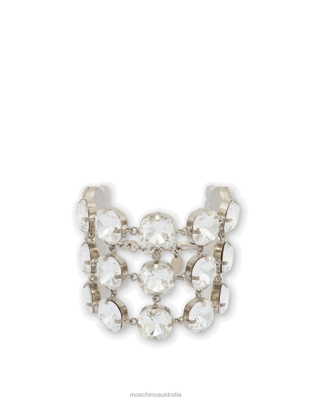 BRACELET WITH JEWEL STONES Moschino Women WHITE 44AA418 Accessory