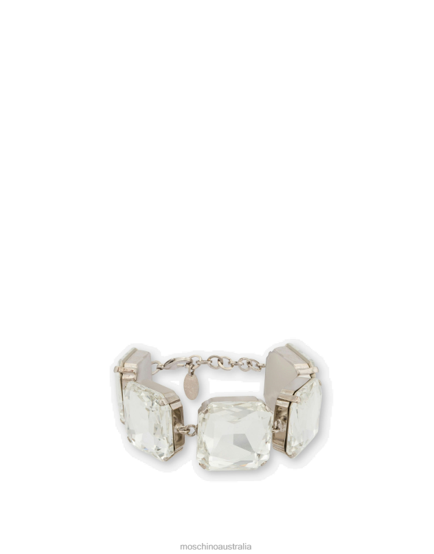 BRACELET WITH JEWEL STONES Moschino Women WHITE 44AA422 Accessory