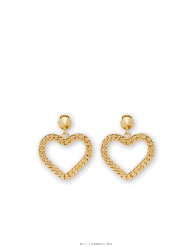 CHAIN HEART EARRINGS Moschino Women GOLD 44AA382 Accessory