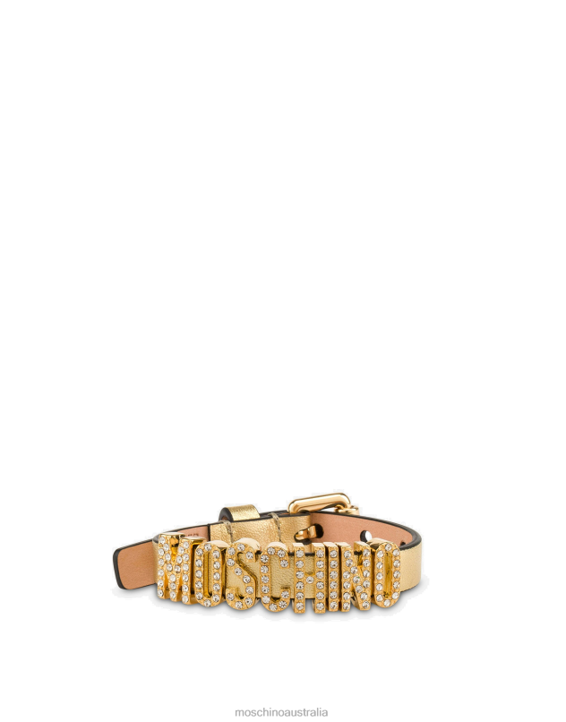 CRYSTAL LETTERING FOILED BRACELET Moschino Women GOLD 44AA395 Accessory