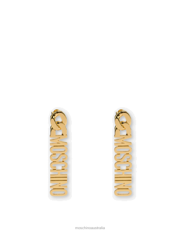 LETTERING LOGO DROP EARRINGS Moschino Women GOLD 44AA401 Accessory
