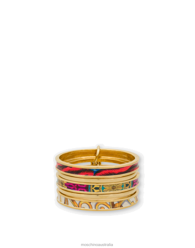 SCARF PRINT MULTI BRACELET Moschino Women GOLD 44AA432 Accessory
