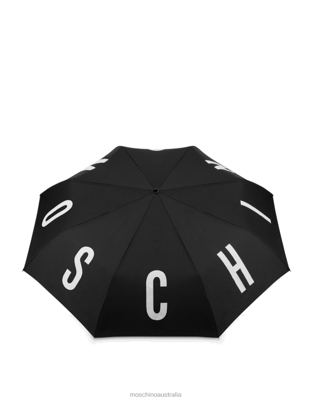MAXI LETTERING LOGO OPEN & CLOSE UMBRELLA Moschino Women BLACK 44AA495 Accessory