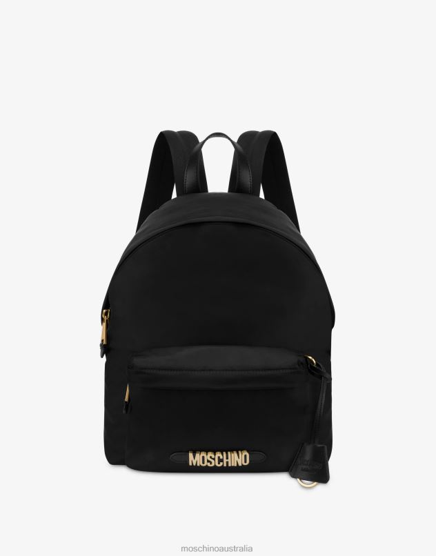 LETTERING LOGO NYLON BACKPACK Moschino Women BLACK 44AA282 Accessory