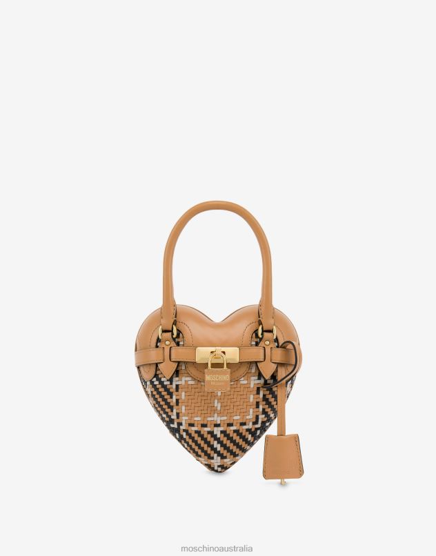 CHECK HEARTBEAT BAG Moschino Women BEIGE 44AA268 Accessory