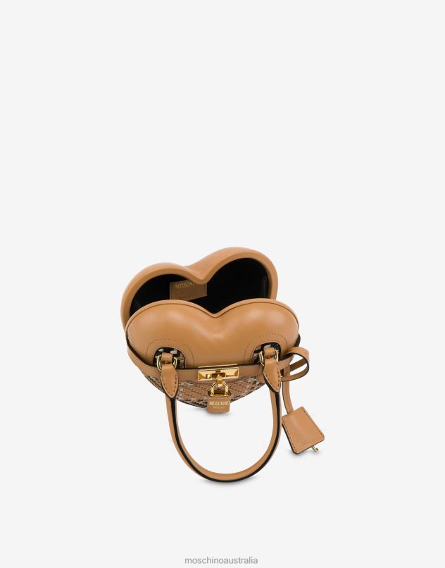 CHECK HEARTBEAT BAG Moschino Women BEIGE 44AA268 Accessory