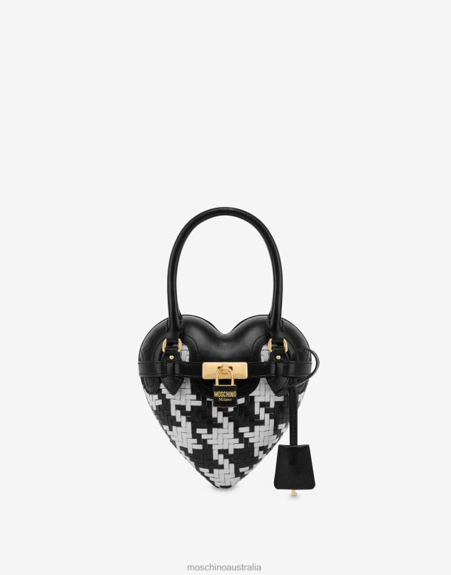 HOUNDSTOOTH HEARTBEAT BAG Moschino Women BLACK 44AA267 Accessory