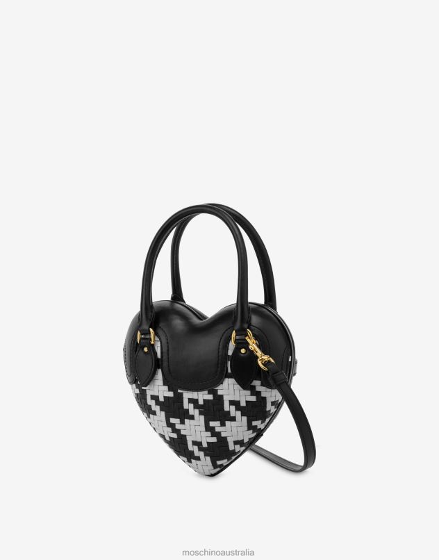 HOUNDSTOOTH HEARTBEAT BAG Moschino Women BLACK 44AA267 Accessory