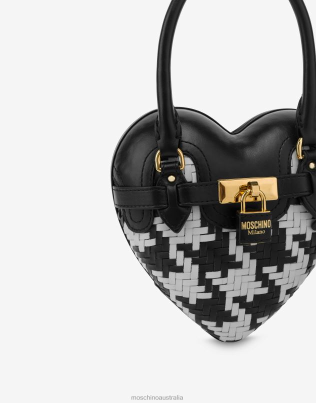 HOUNDSTOOTH HEARTBEAT BAG Moschino Women BLACK 44AA267 Accessory