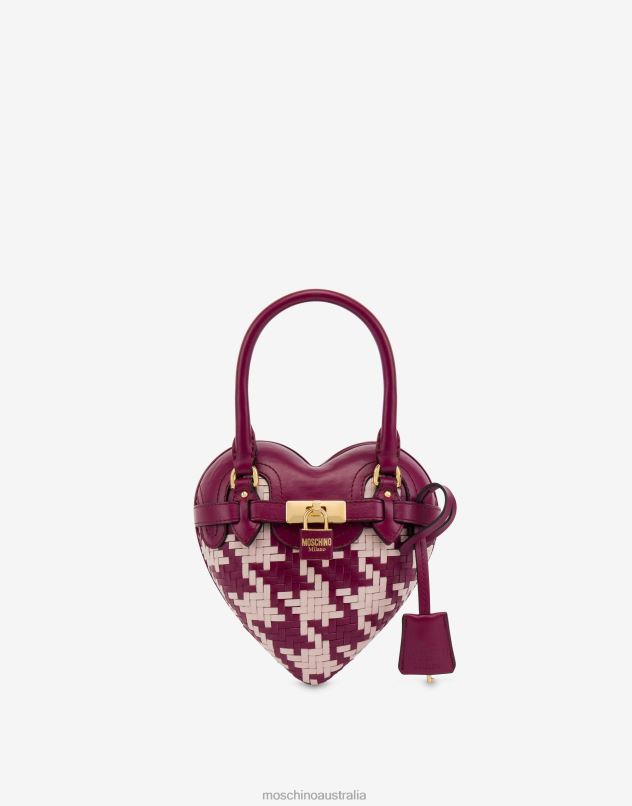 HOUNDSTOOTH HEARTBEAT BAG Moschino Women FUCHSIA 44AA266 Accessory