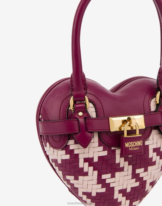 HOUNDSTOOTH HEARTBEAT BAG Moschino Women FUCHSIA 44AA266 Accessory