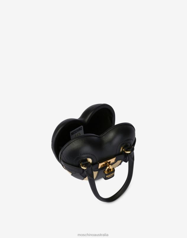 STRIPES PATCHWORK HEARTBEAT BAG Moschino Women BLACK 44AA276 Accessory