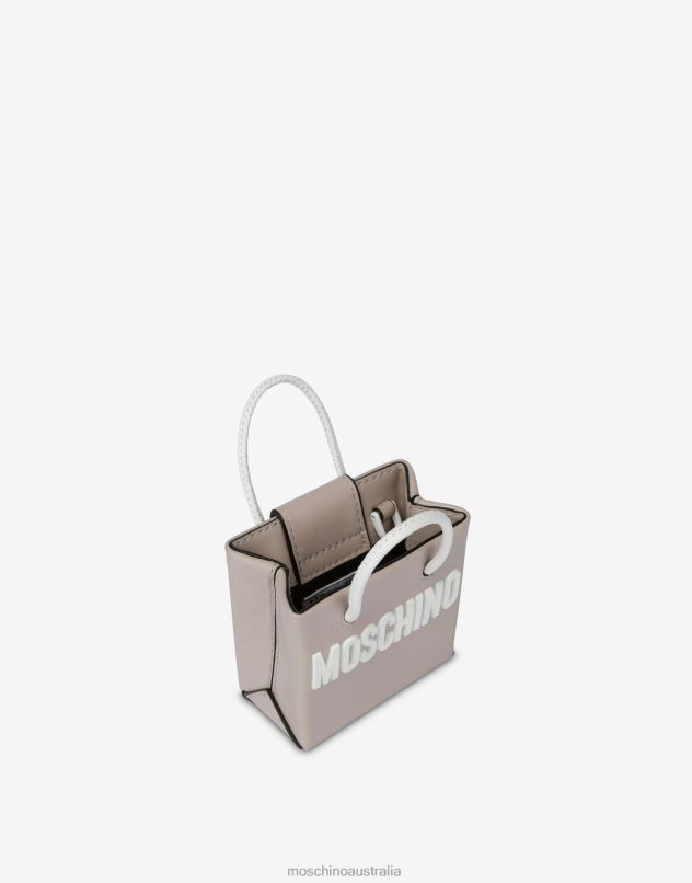 LETTERING LOGO MINI CALFSKIN SHOPPER Moschino Women LIGHT BROWN 44AA304 Accessory