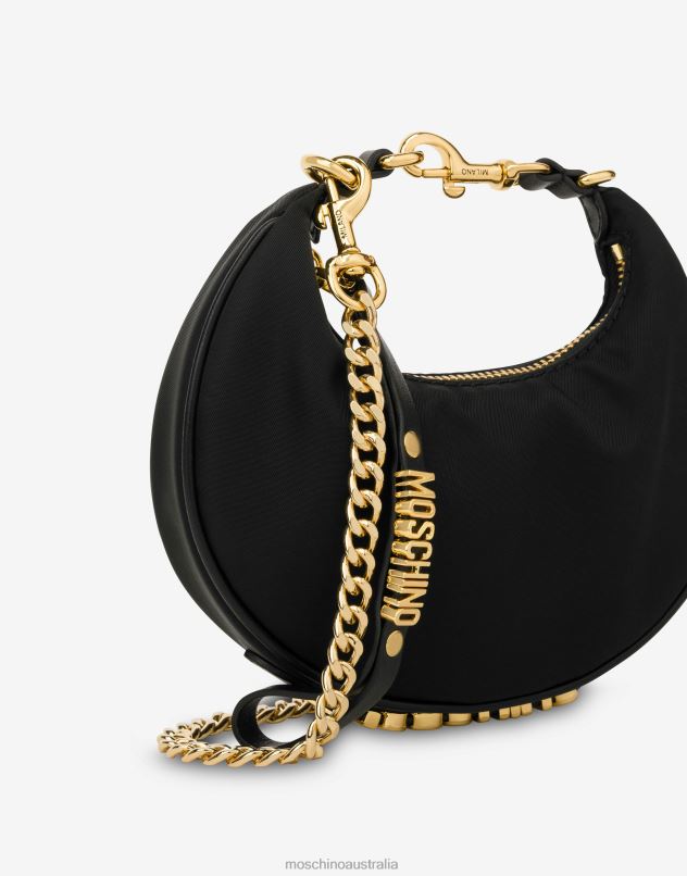 LETTERING LOGO NYLON MINI BAG Moschino Women BLACK 44AA305 Accessory