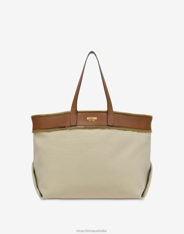 RIDER CANVAS SHOPPER BAG Moschino Women BEIGE 44AA291 Accessory