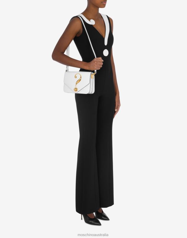 HOUSE SYMBOLS !? SHOULDER BAG Moschino Women WHITE 44AA223 Accessory