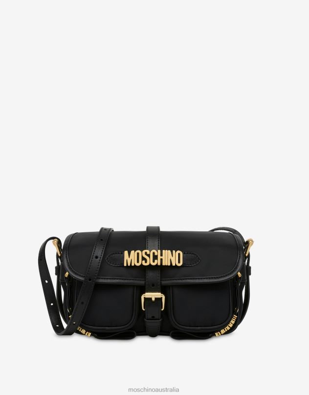 MULTIPOCKETS NYLON MESSENGER BAG Moschino Women BLACK 44AA239 Accessory