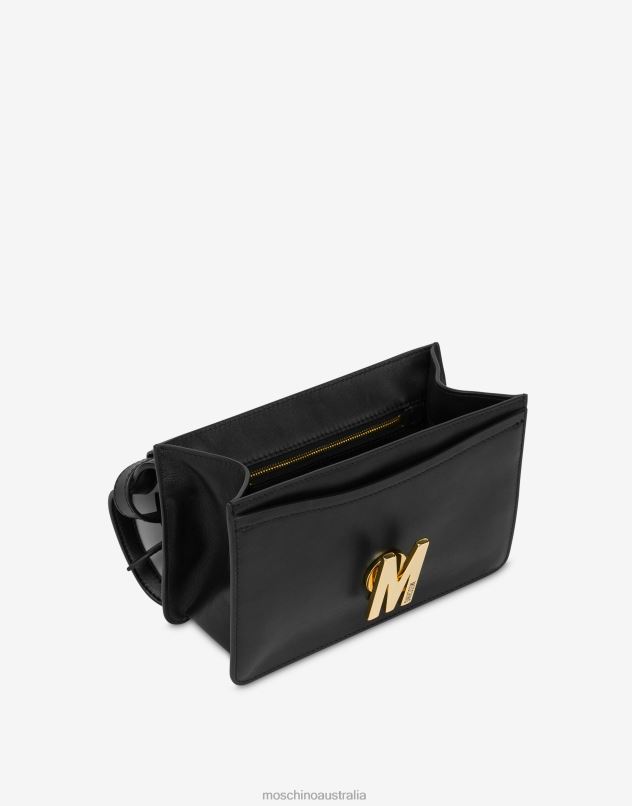 M CALFSKIN STRIPED BAG Moschino Women BLACK 44AA234 Accessory