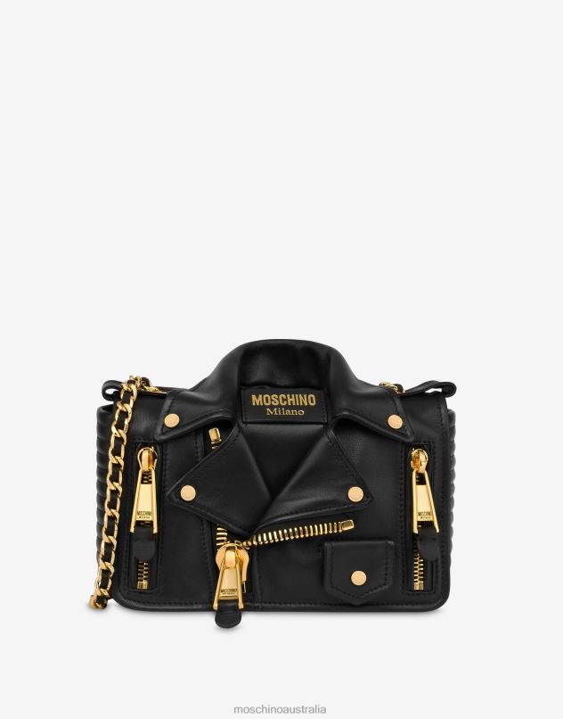 NAPPA LEATHER BIKER BAG Moschino Women BLACK 44AA225 Accessory